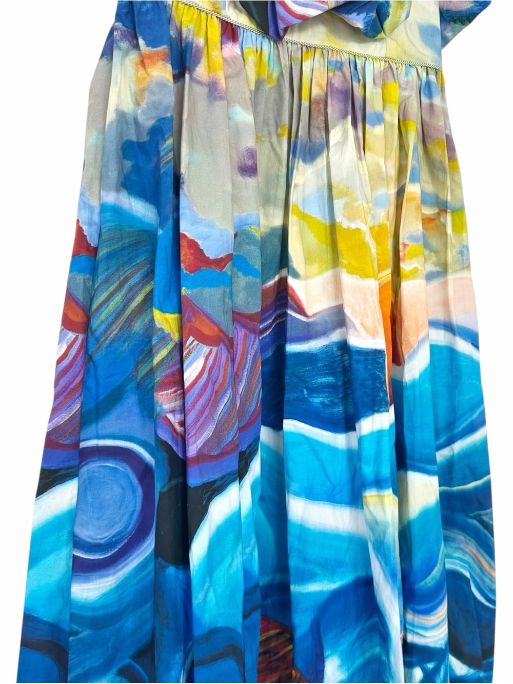 NWT Ulla Johnson Francesca Tuck Landscape Limited Edition Midi Dress Size 4 - Picture 6 of 14